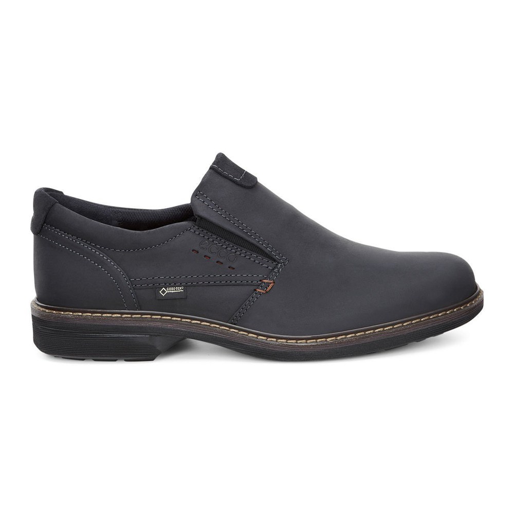 ECCO Mens Slip On Black - Turn Shoes - ANU-025196